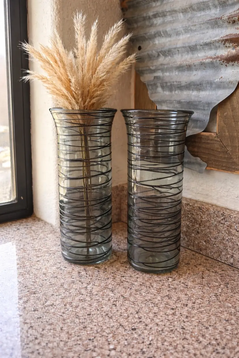 Mid Century Modern Kirkland Vases 11”