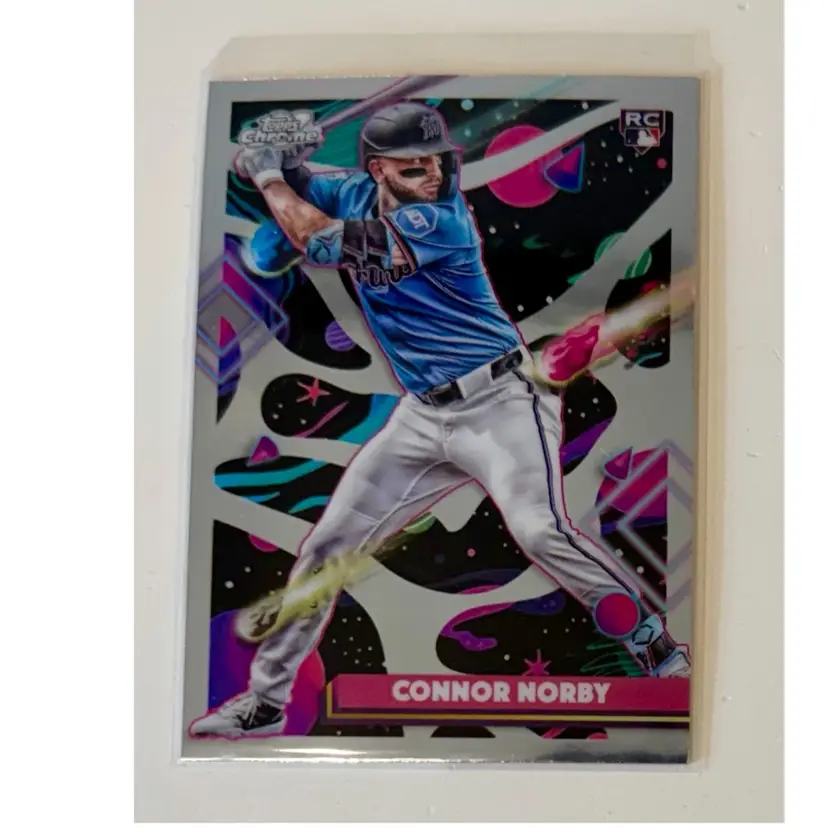 Connor Norby RC Chrome Cosmic Miami Marlins