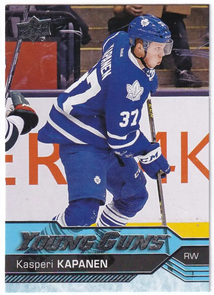 2016-17 Upper Deck #452 Kasperi Kapanen YG RC Toronto Maple Leafs Hockey Card