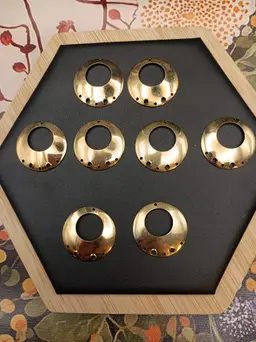 4 Pair of Vintage Brass Chandelier Earring Findings with 5 Dangles to Make your own Earrings.