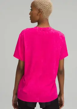 Lululemon All Yours Tee Size 10/12 Cloudy Wash Ripened Raspberry