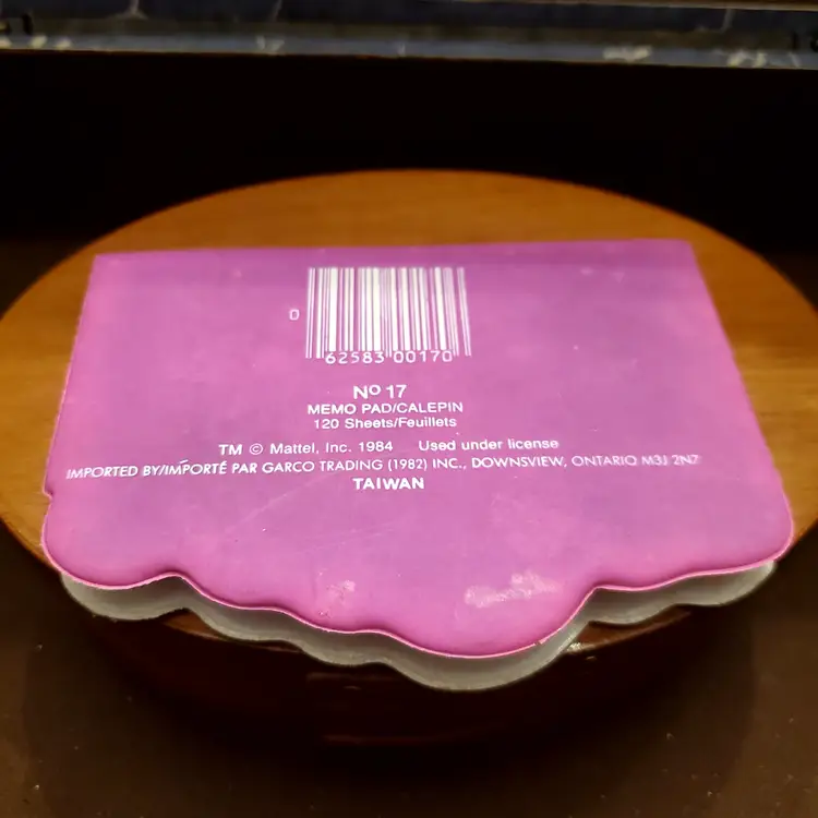 Vintage barbie note pad