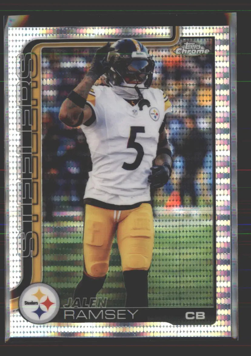 Jalen Ramsey 2025 Topps Chrome Pulsar #191 - (142) - Pittsburgh Steelers