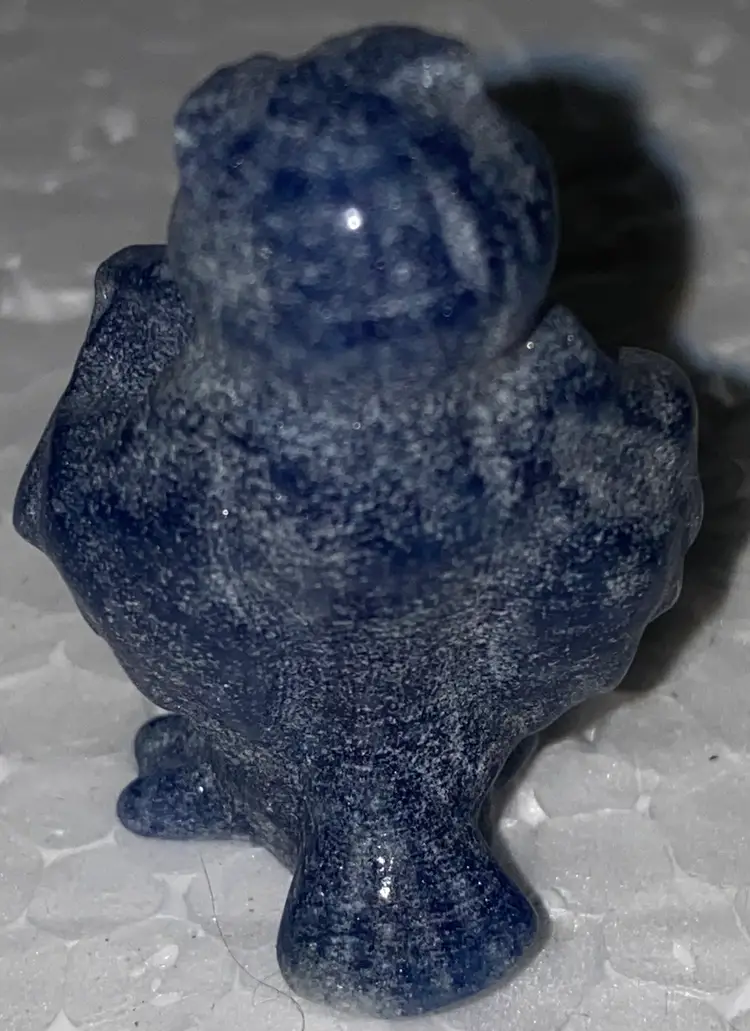 #01 Just In, In Time For Christmas- 25% Off  Carved Stone Cat 🐈‍⬛ Front And Back Photos (was $8) 1" X 1.5"