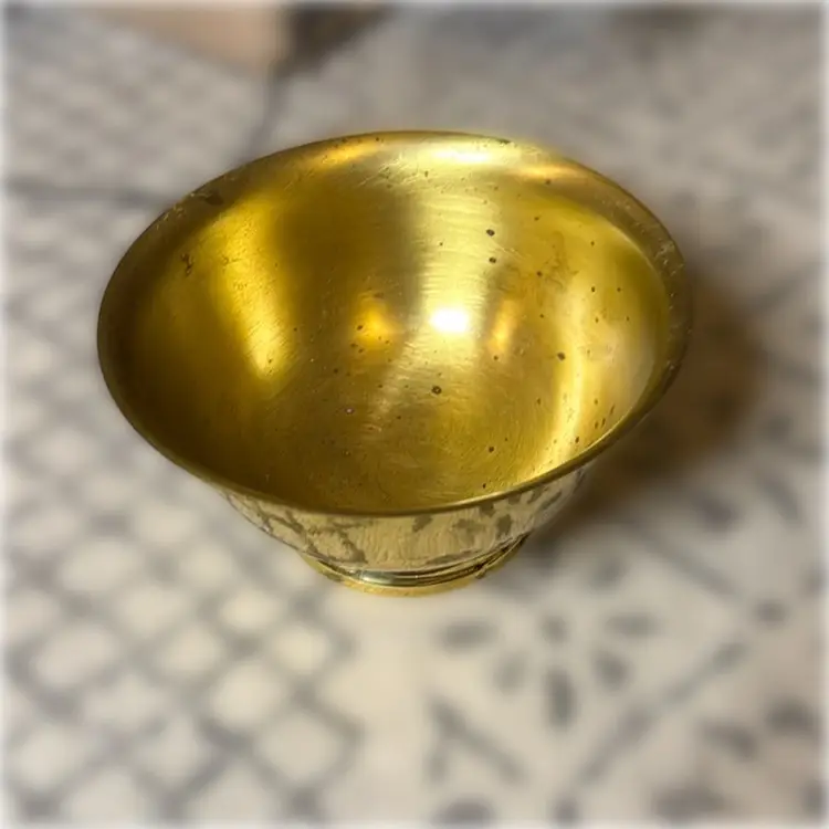 Solid Brass Pedestal Bowl