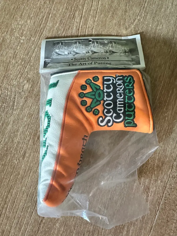 Scotty Cameron Studio Design Saint Patty’s Day Ireland Forever Putter Headcover - New