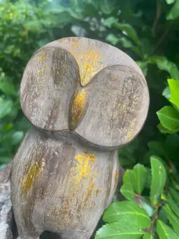 Shimmery Golden Brown Owl