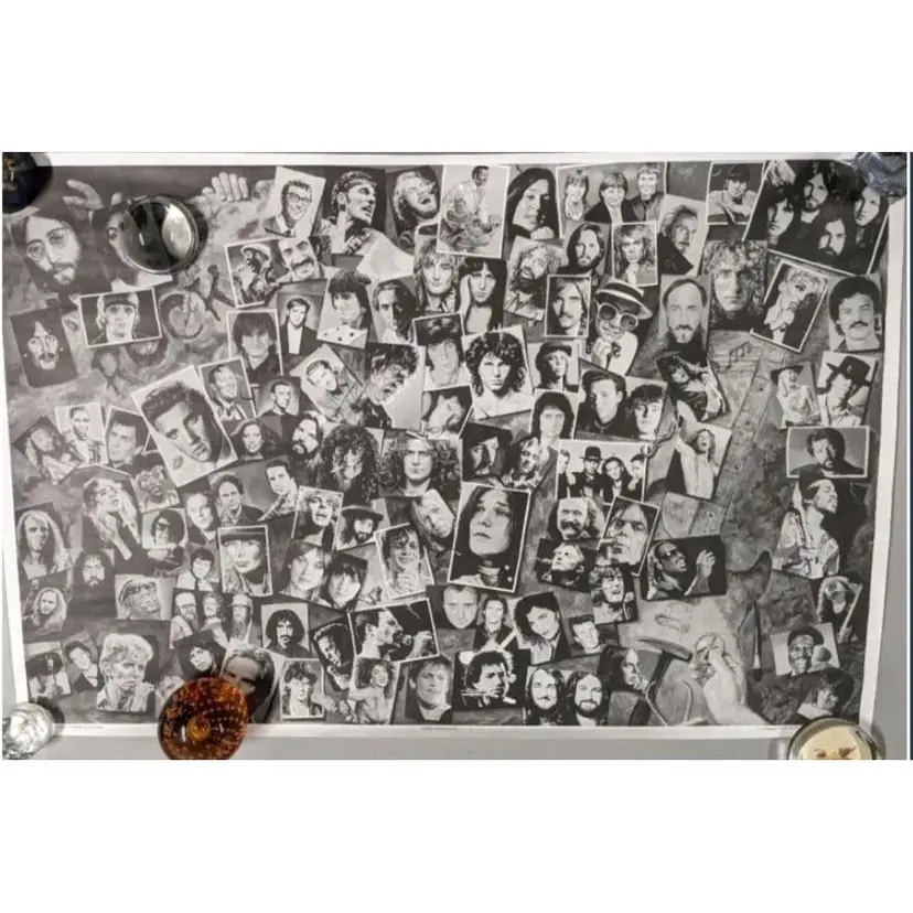 History of Rock & Roll Artists Poster