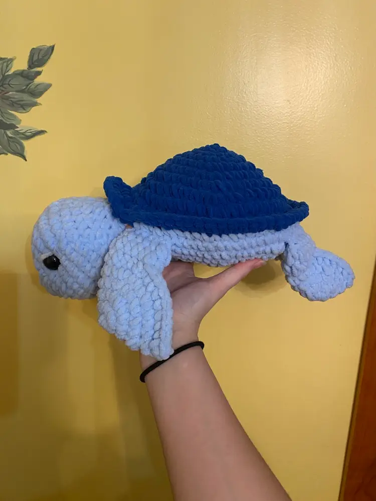Crocheted Sea Turtle Approximately 6 X 14