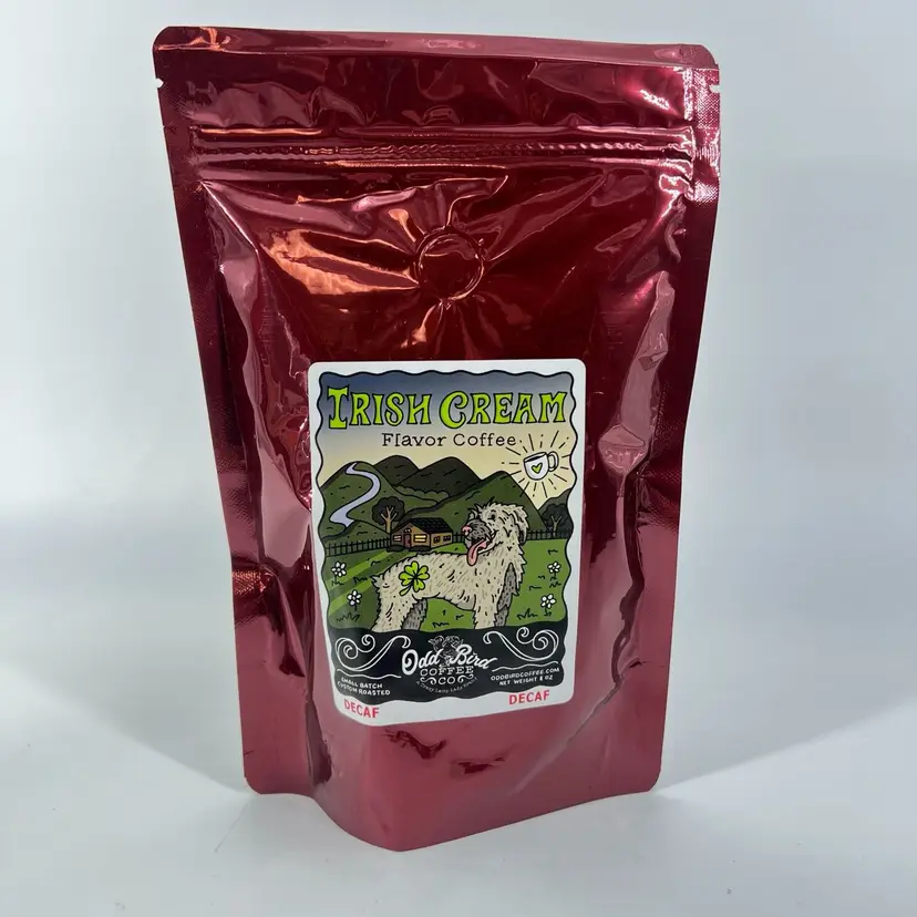 DECAF Irish Cream Odd Bird Coffee Co. 8oz Bag