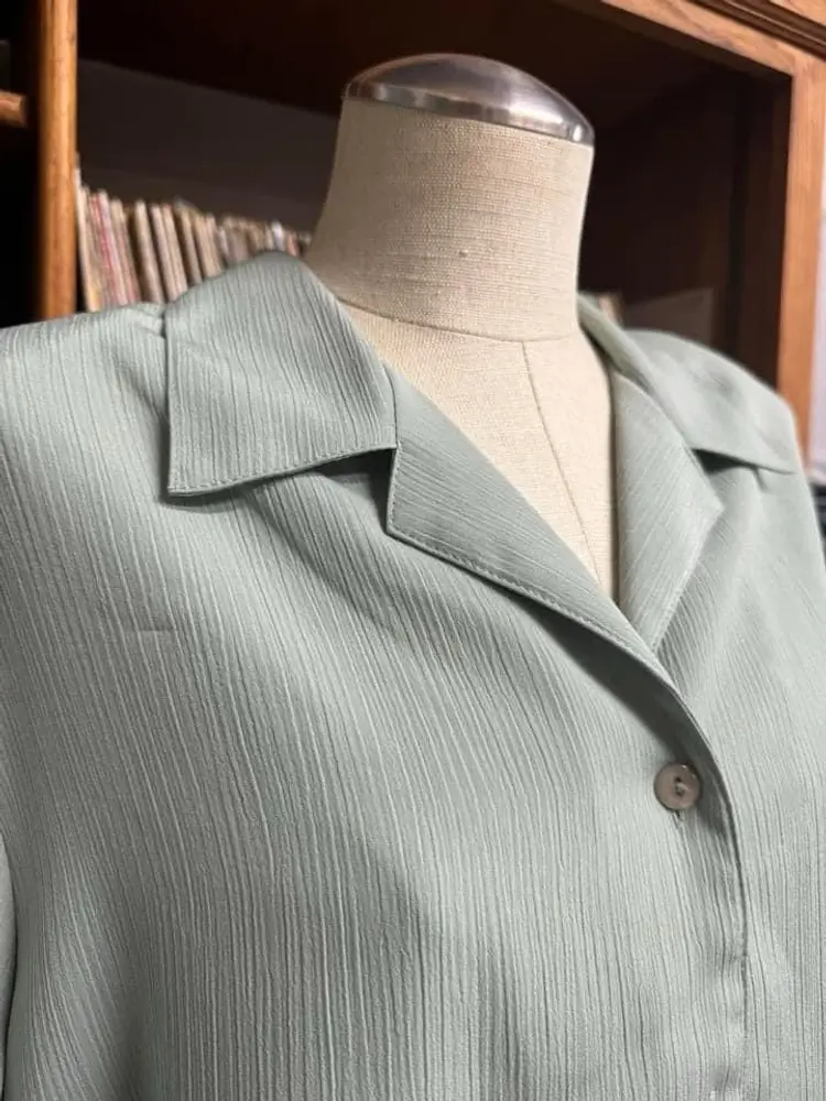 Allison Daley Sage Green Button Down