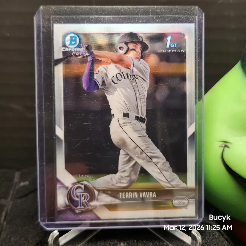 2019 Bowman Chrome Refractor - Terrin Vavra Colorado Rockies