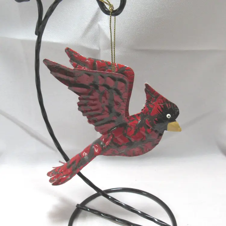 Metal Cardinal Christmas Ornament