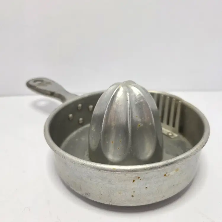 Vintage Aluminum Kwicky Juice Reamer and Strainer
