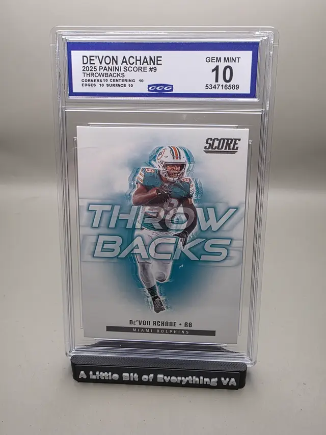 #9 De’Von Achane 2025 Score - Throwbacks CCG10