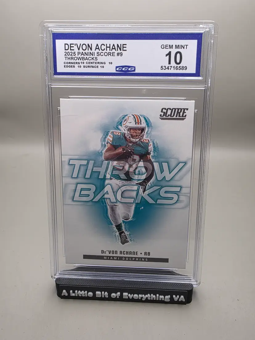 #9 De’Von Achane 2025 Score - Throwbacks CCG10