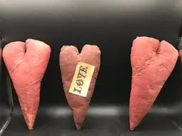 Handmade hearts red valentines puff hearts Primitive Farmhouse