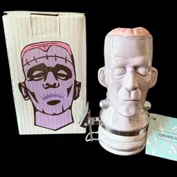 Frankenstein Contained Art Airtight Decor Storage NEW Halloween