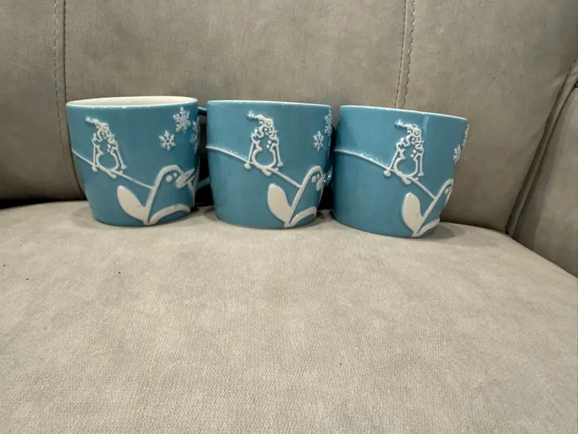 CHRISTMAS Starbucks Blue Penguin Mug 2007