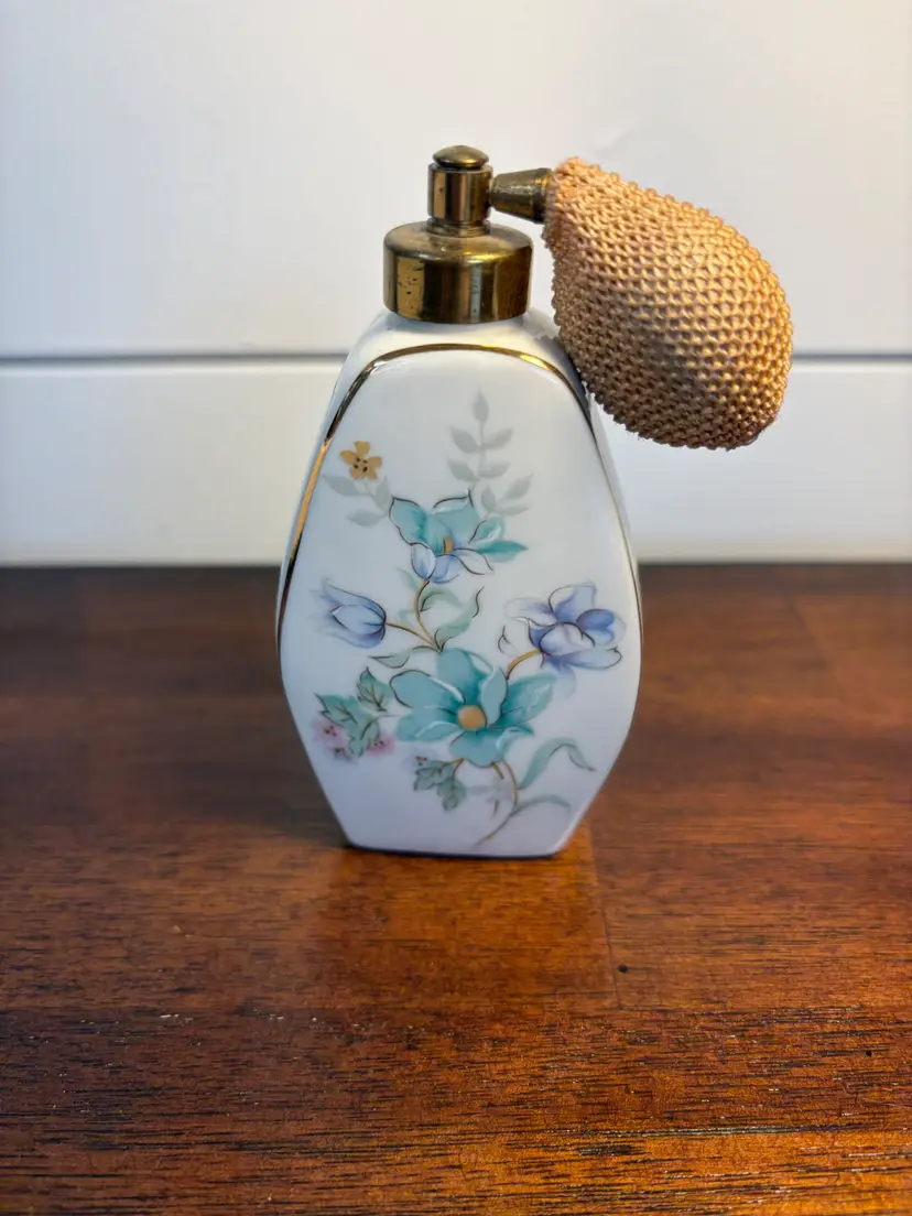 Vintage Irice Floral Perfume Atomizer