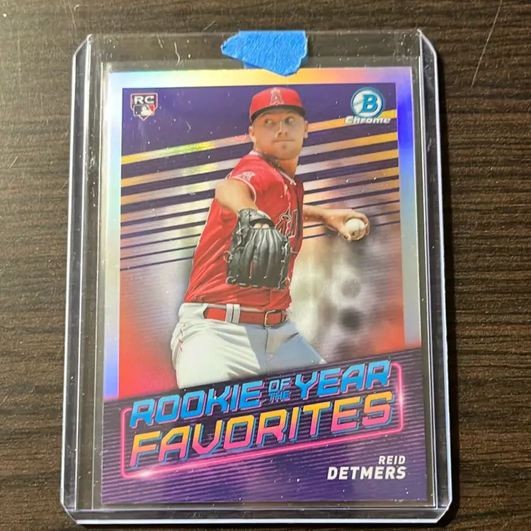 Reid Detmers Rookie Of The Year Favorite. Los Angeles Angels. 2022 Bowman Chrome.