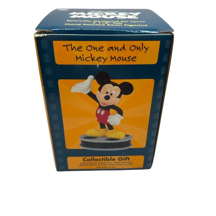 5 1/2x4x4 Boxed Collectible Mickey Mouse Figure 1999 Disney Applause Figure 4 1/2” Tall