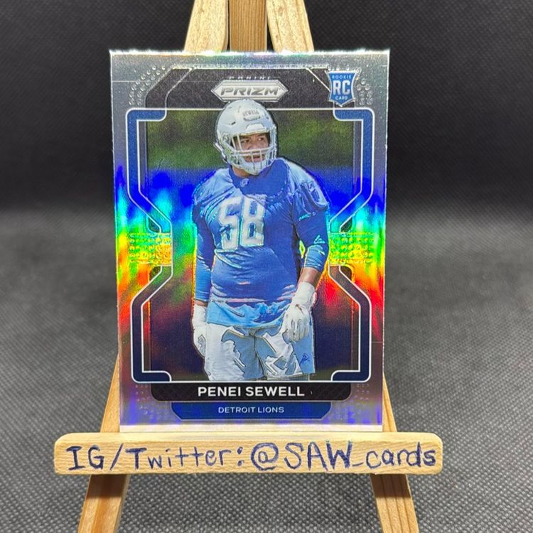 Penei Sewell 2021 Prizm Silver Detroit Lions