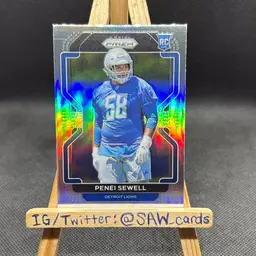 Penei Sewell 2021 Prizm Silver Detroit Lions