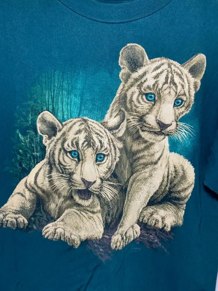 Vintage 90's Oneita Tiger Cub Single Stitch Tee