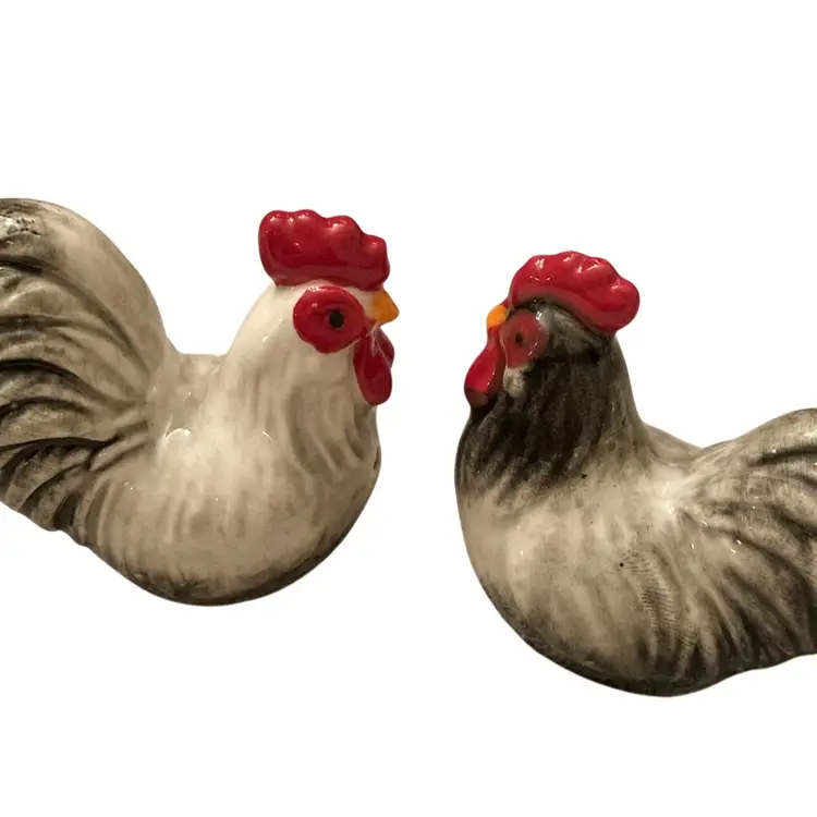 Two Chicken Salt & Pepper Holders