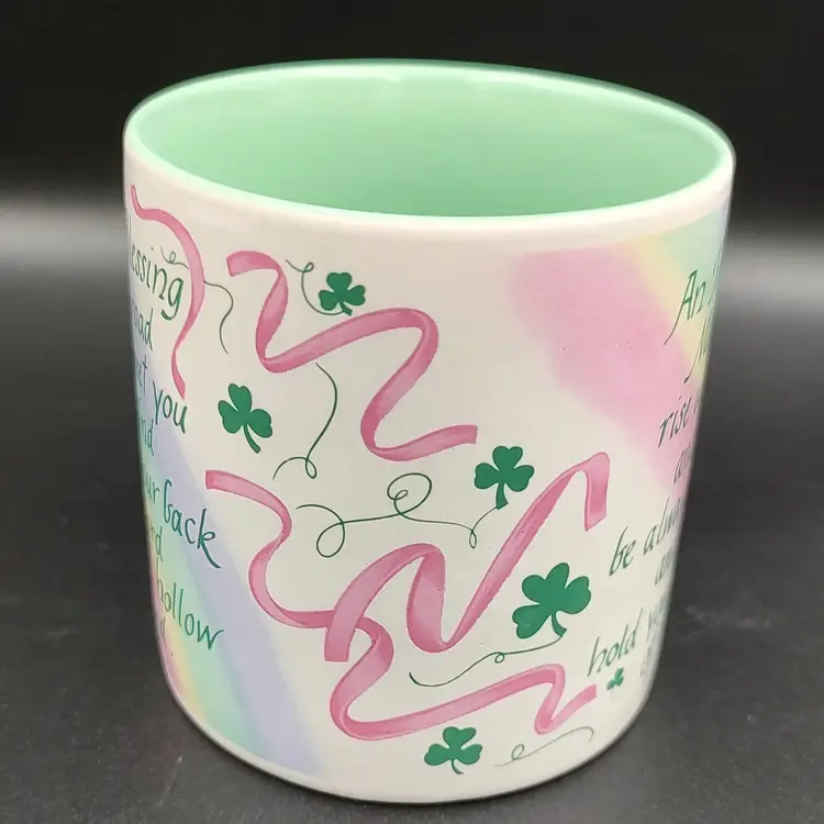 Vtg Russ Berrie Co. An Irish Blessing Coffee Mug