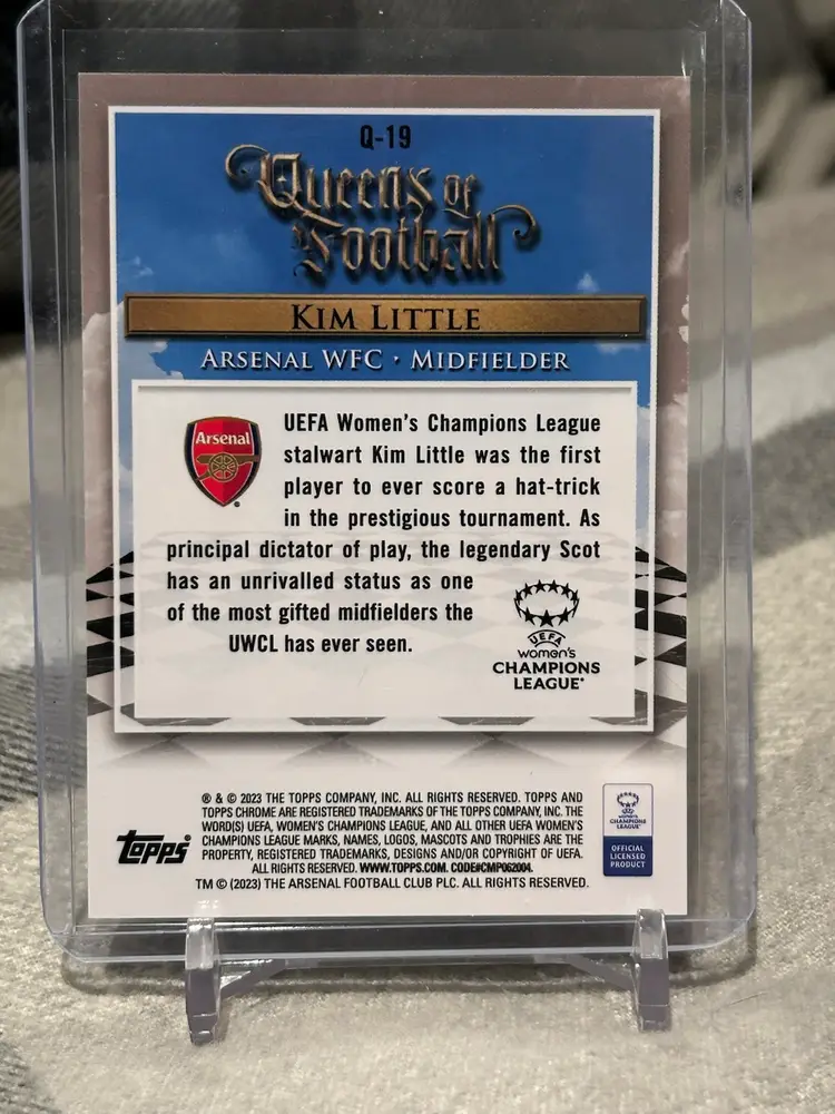 Kim Little Queens Of Football - 2022/2023 Topps Chrome UEFA Women’s Champions League
