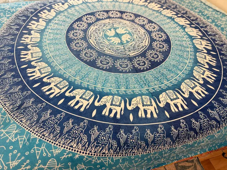 76x84 Boho Cotton Coverlet