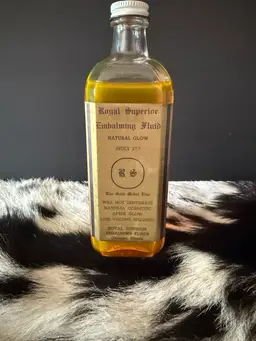Rare Vintage Embalming Bottle Free Shipping