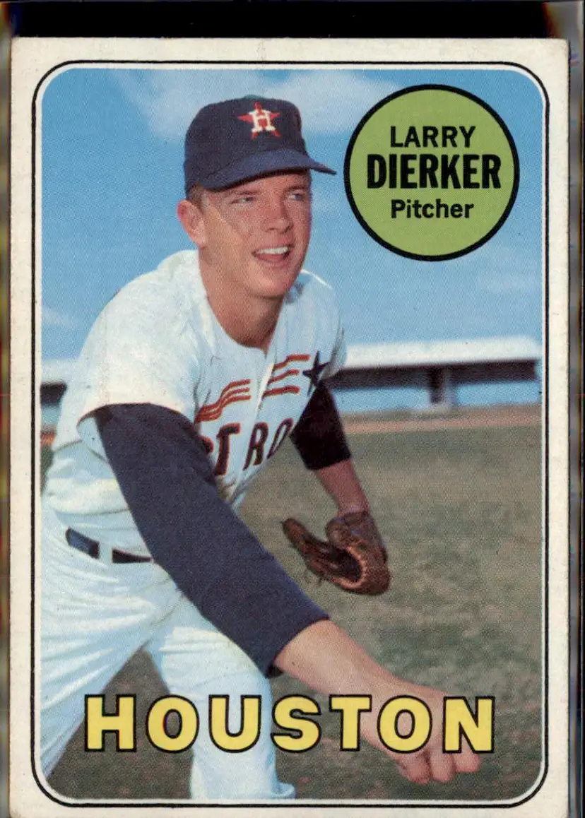 1969 Topps #411 Larry Dierker - (pk3) - Houston Astros