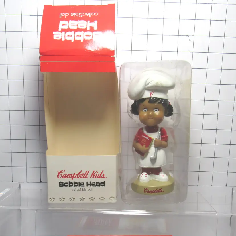 Campbell Kids Girl Bobble Head NIP