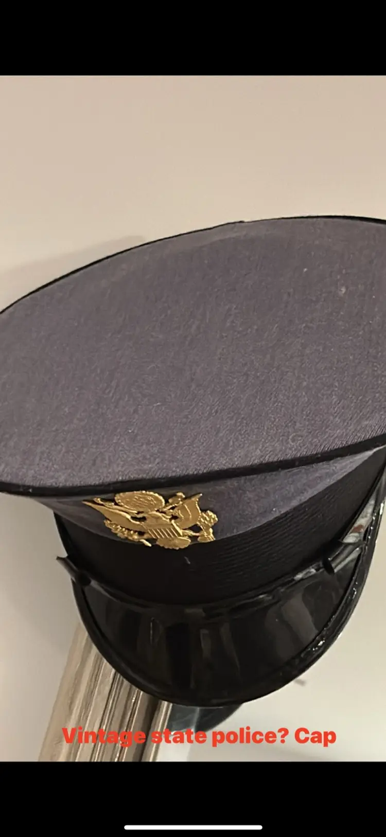 Vintage Harley Hat & State Police Cap 