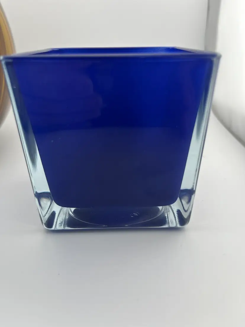 Cobalt Blue 3" x 3", square, Vase or Votive
