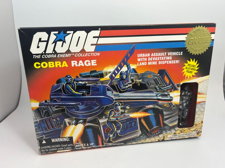 VINTAGE NIB TOYS R US 15th ANNIVERSARY 1997 EXCLUSIVE GI JOE COBRA RAGE