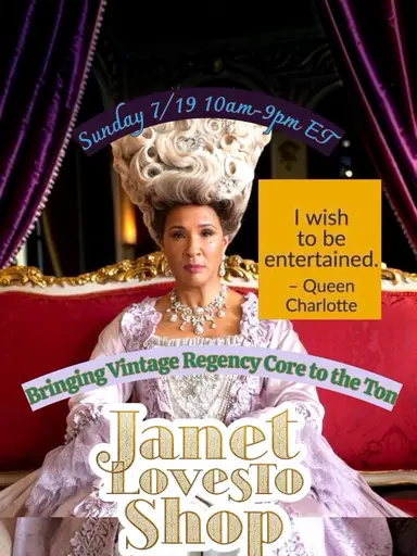 Bridgerton : A Regency Core Live Sales Event Train 🚂 w/JanetLovesToShop 💕