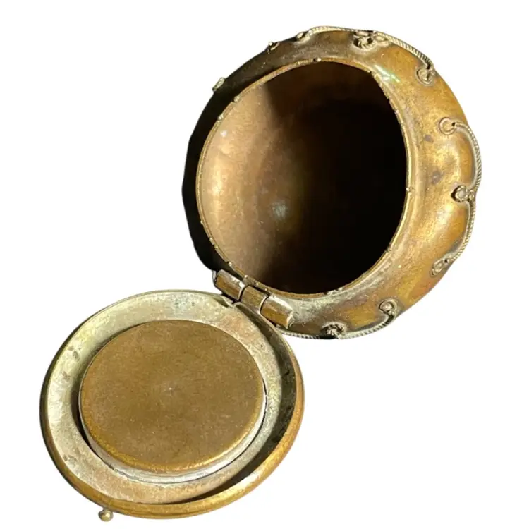 Micro mosaic Vintage Pill Box Trinket