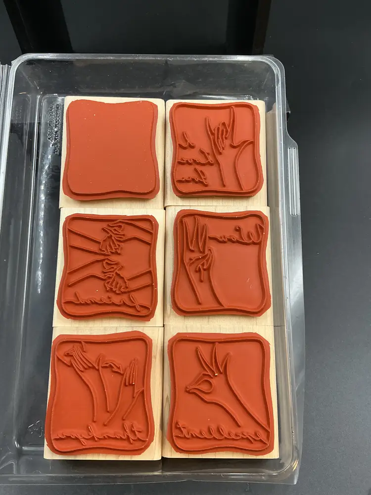 2005 Stampin Up “A Good Sign” set of 6 stamps in original box