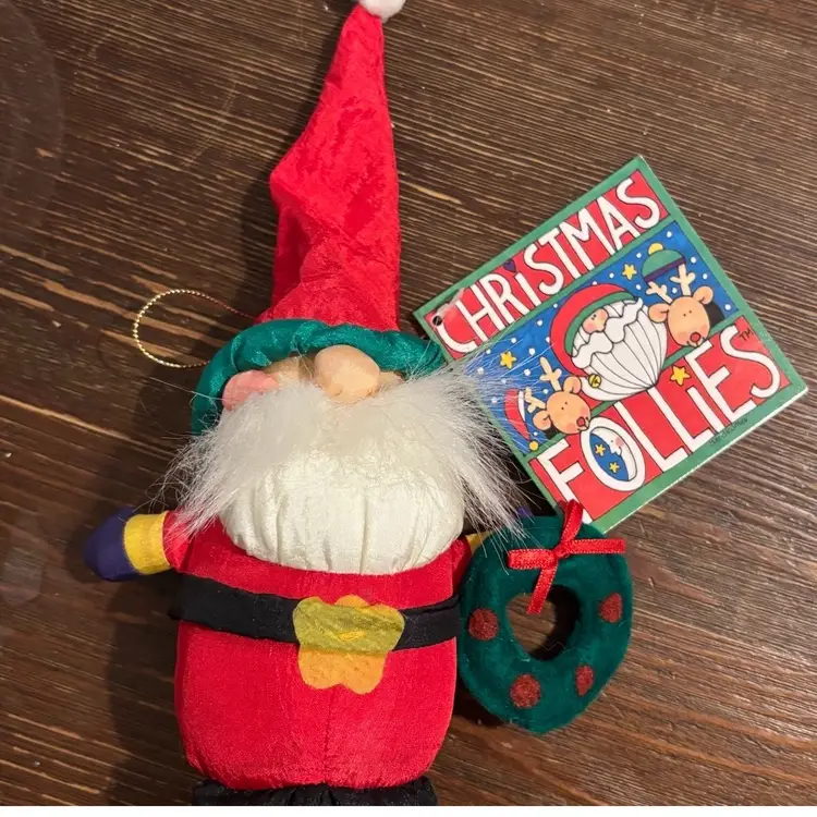 Vintage 1995 Santa Clause Christmas Follies International Silver Co Ornament