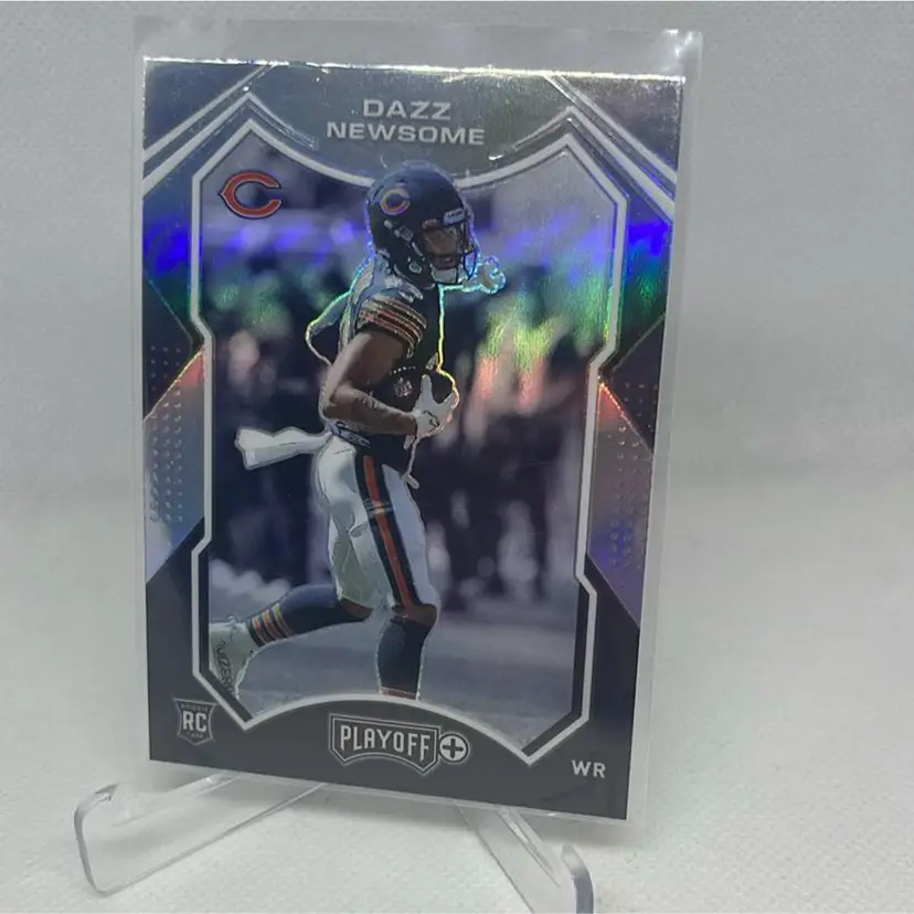 2021 Playoff Rookies Plus Silver Prizm #296 Dazz Newsome - Chicago Bears