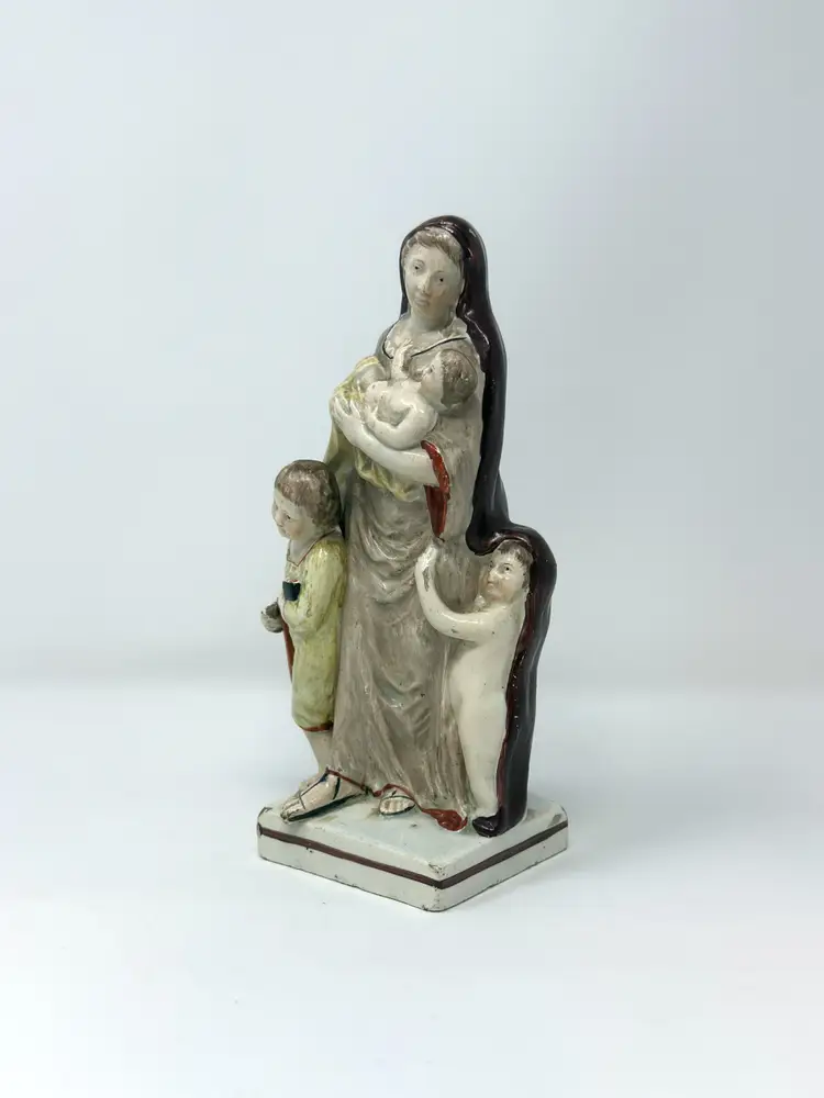 Antique Staffordshire Pearlware Charity Figure – Mid 19th C (0326-25)