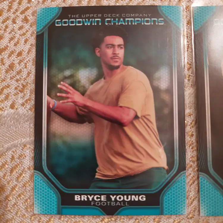 Lot of 4 turquoise Parallel 2024 Goodwin Champions. (E)
