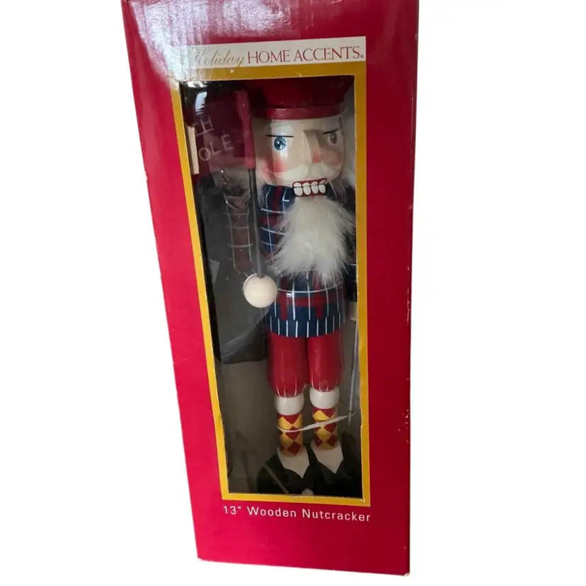 “19th Hole” Wooden Nutcracker