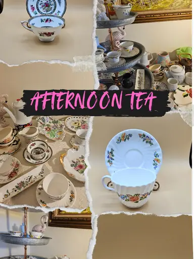 Afternoon Tea- Tea Cups, Teapot, Tidbit Trays & MORE 