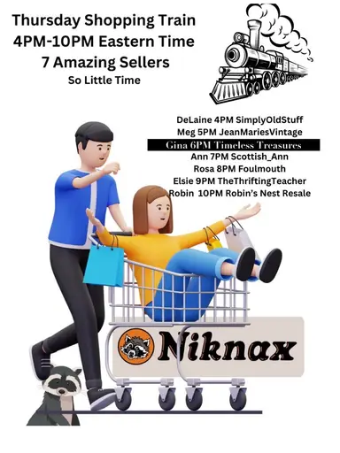 Thursday Shopping Train - Timeless Treasures by Gina