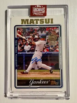 2023 Topps Archives Signature Series Hideki Matsui Auto 1/1! New York Yankees